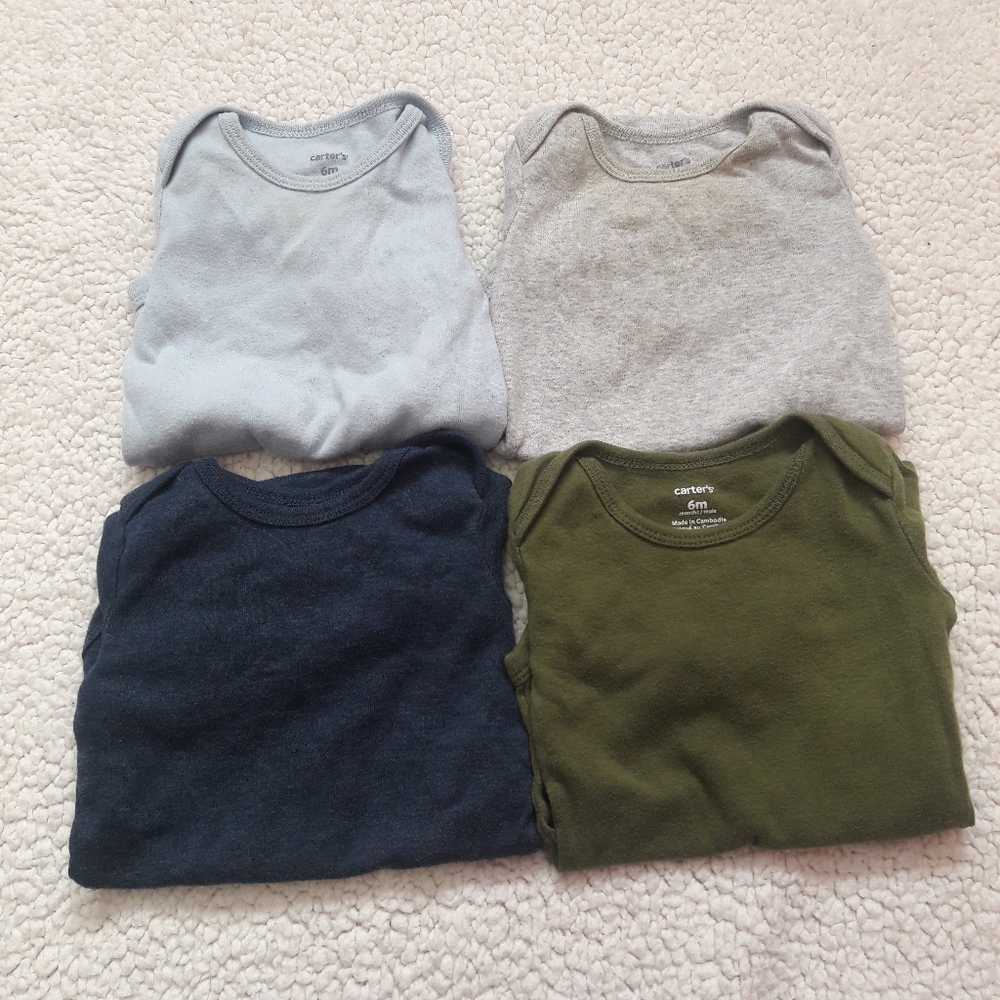 Carter's Unisex Set of 4 Long Sleeved Body Suits